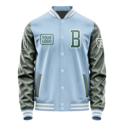 Custom Light Blue Blue Green Jacket JA080827081818272718