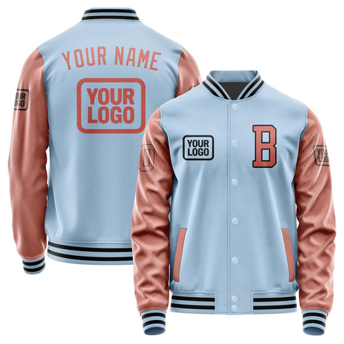 Custom Light Blue Copper Rose Jacket JA080829081717292917
