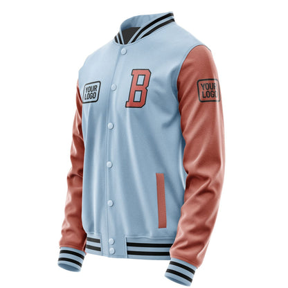 Custom Light Blue Copper Rose Jacket JA080829081717292917