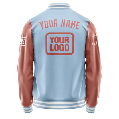 Custom Light Blue Copper Rose Jacket JA080829081818292918