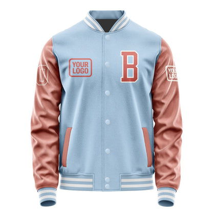 Custom Light Blue Copper Rose Jacket JA080829081818292918