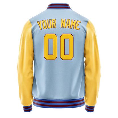 Custom Light Blue Gold Jacket JA0808300915B31530