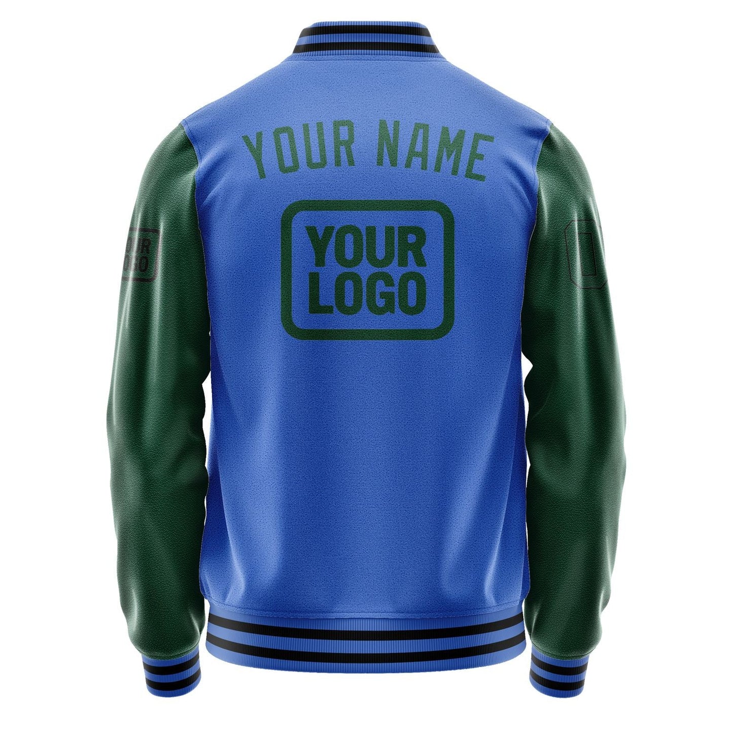 Custom Sky Blue Green Jacket JA090905091717050517