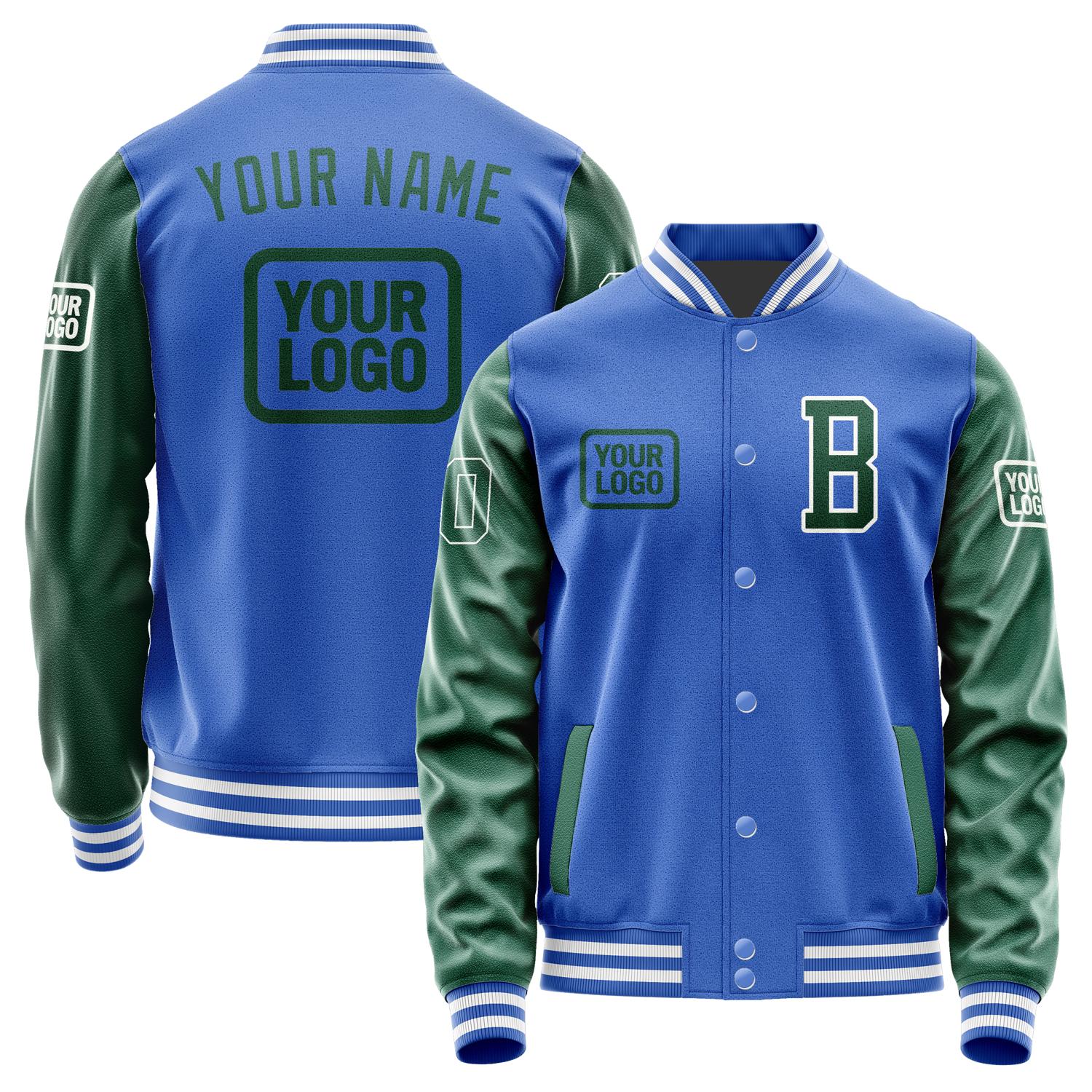 Custom Sky Blue Green Jacket JA090905091818050518