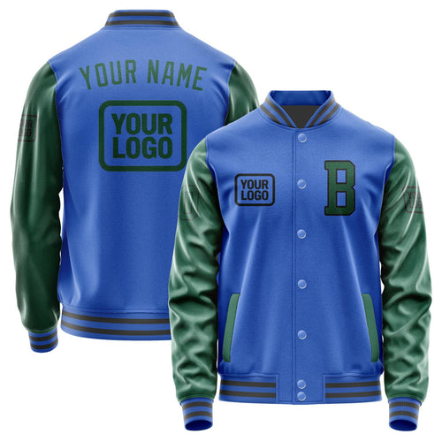 Custom Sky Blue Green Jacket JA090905092017050517