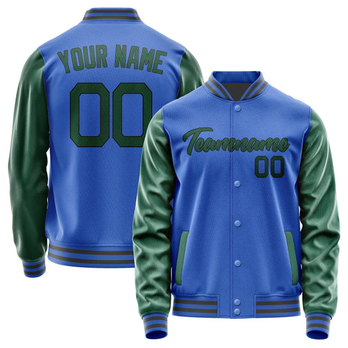 Custom Sky Blue Green Jacket JA0909050920B21705