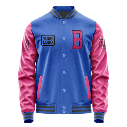 Custom Sky Blue Pink Jacket JA090913092017131317