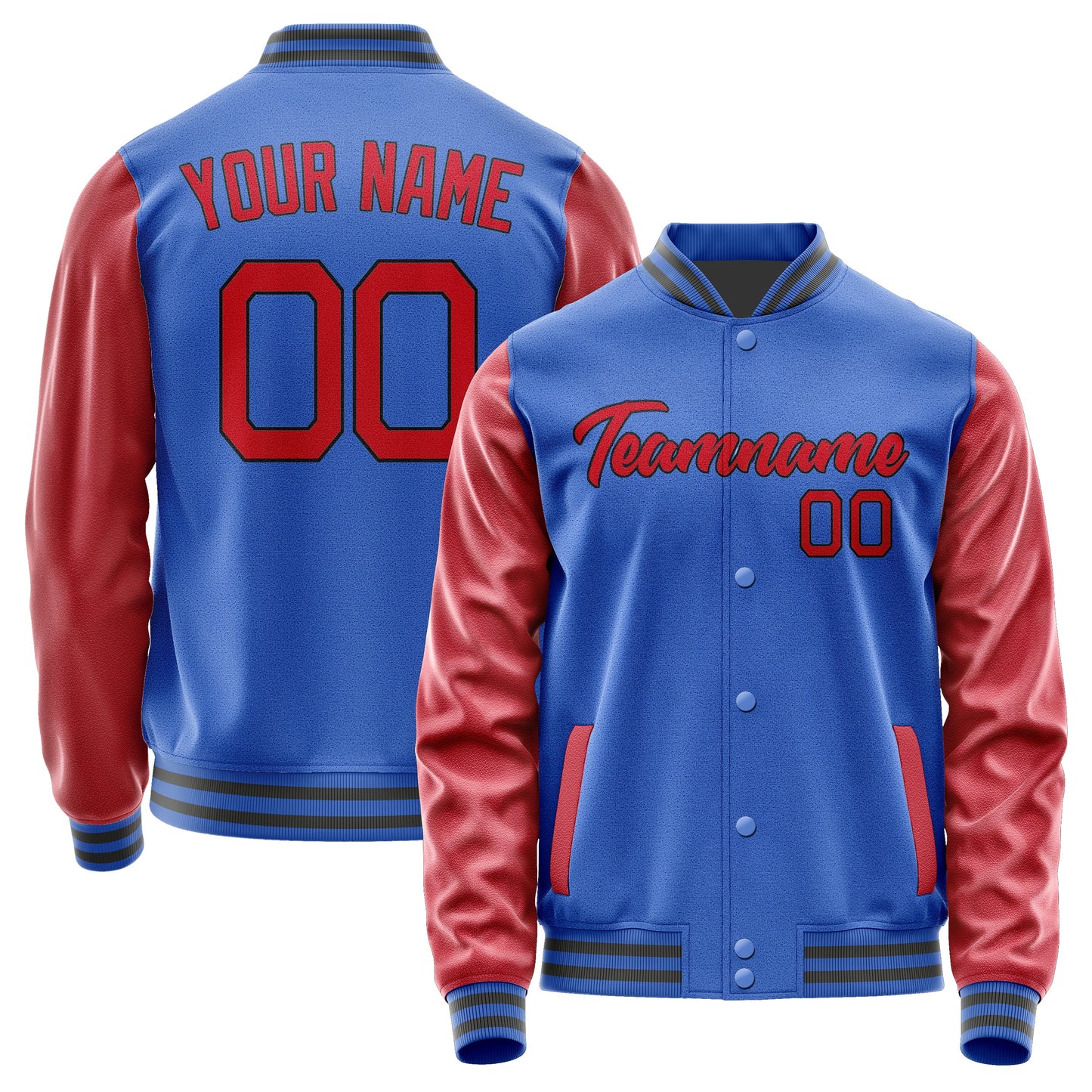 Custom Sky Blue Red Jacket JA0909140920B21714