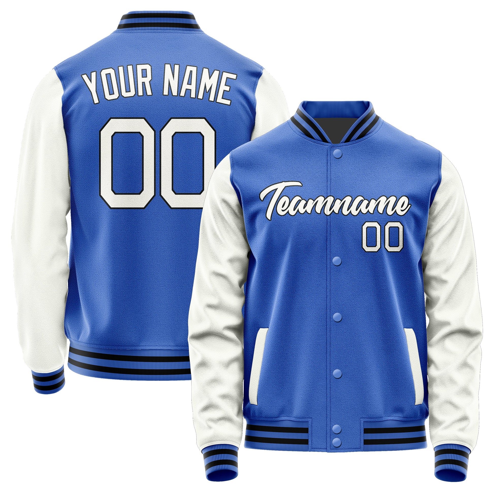 Custom Sky Blue White Jacket JA0909180917B21718