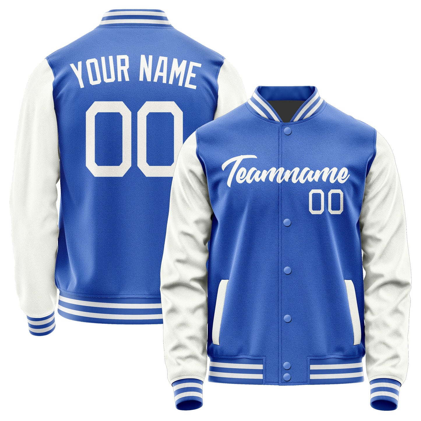 Custom Sky Blue White Jacket JA0909180918B21818
