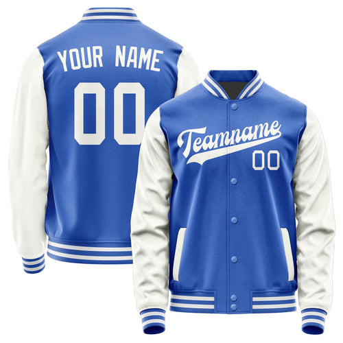 Custom Sky Blue White Jacket JA0909180918B31818