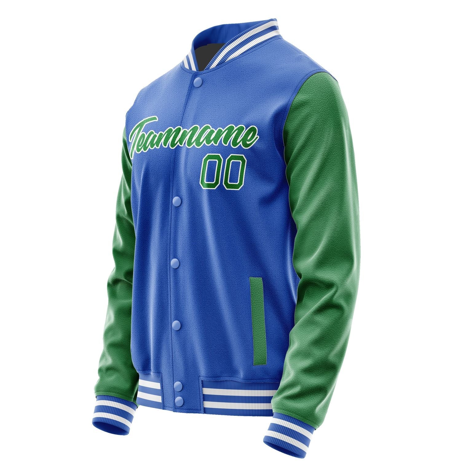 Custom Sky Blue Emerald Green Jacket JA0909240917B21724