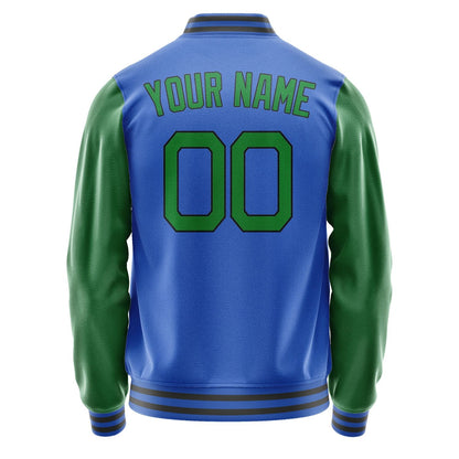 Custom Sky Blue Emerald Green Jacket JA0909240918B21824