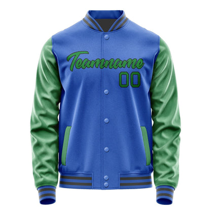 Custom Sky Blue Emerald Green Jacket JA0909240918B21824