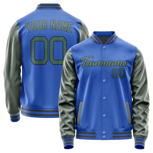 Custom Sky Blue Blue Green Jacket JA0909270920B21727