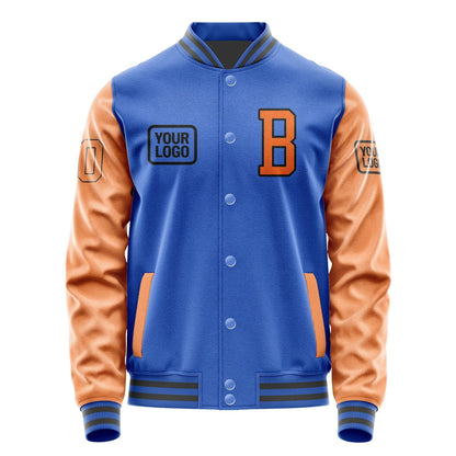 Custom Sky Blue Orange Jacket JA090928092017282817