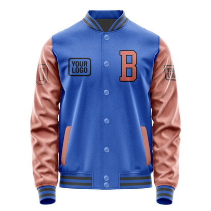 Custom Sky Blue Copper Rose Jacket JA090929092017292917