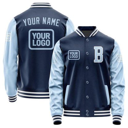 Custom Blue Light Blue Jacket JA101008101818080818