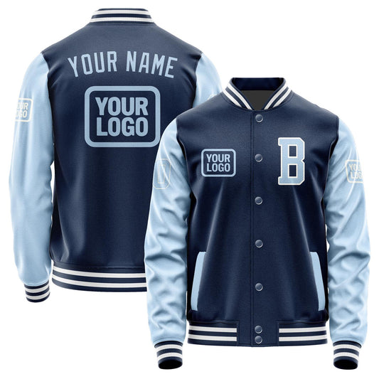 Custom Blue Light Blue Jacket JA101008101818080818