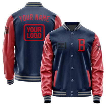 Custom Blue Red Jacket JA101014100417141417