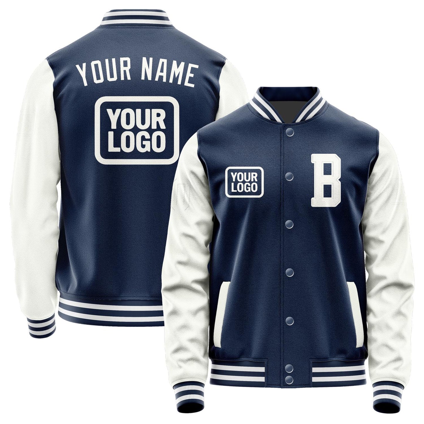 Custom Blue White Jacket JA101018101818181818