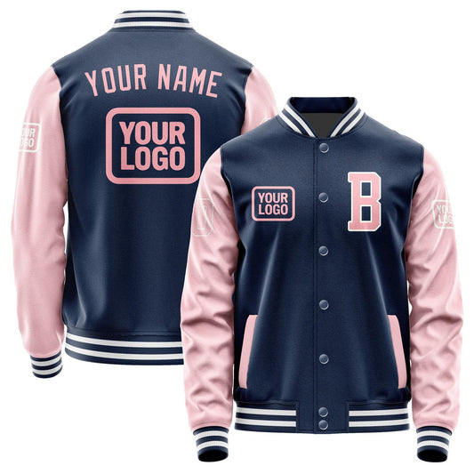 Custom Blue Light Pink Jacket JA101021101818212118