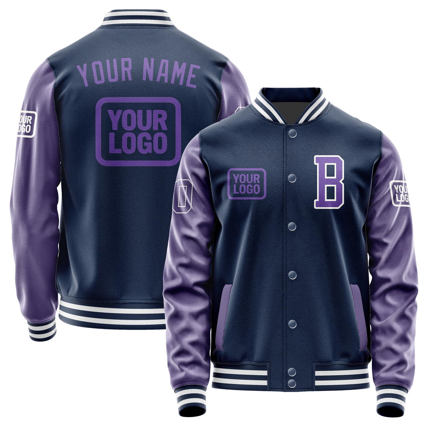 Custom Blue Light Purple Jacket JA101023101818232318