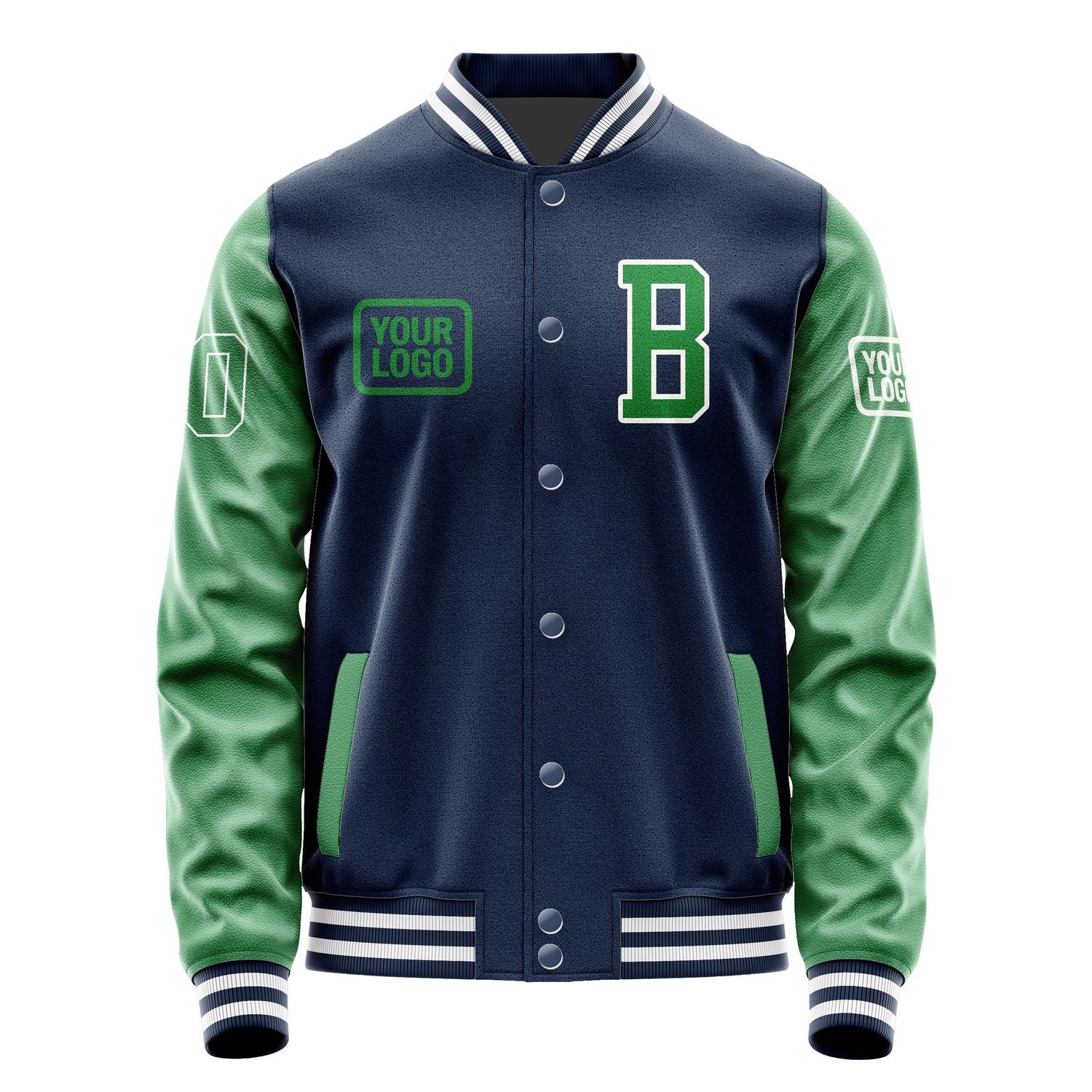Custom Blue Emerald Green Jacket JA101024101818242418