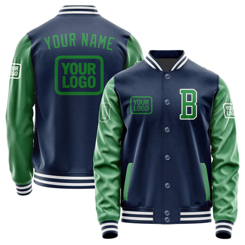 Custom Blue Emerald Green Jacket JA101024101818242418