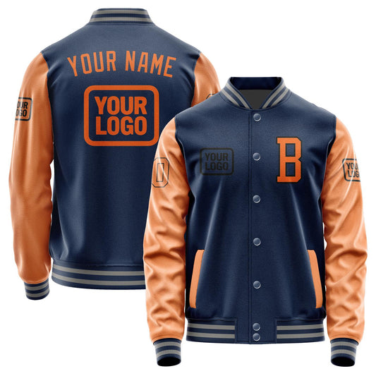 Custom Blue Orange Jacket JA101028100417282817