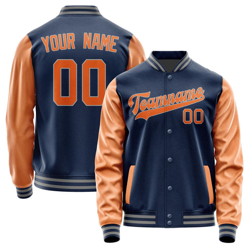 Custom Blue Orange Jacket JA1010281004B30428