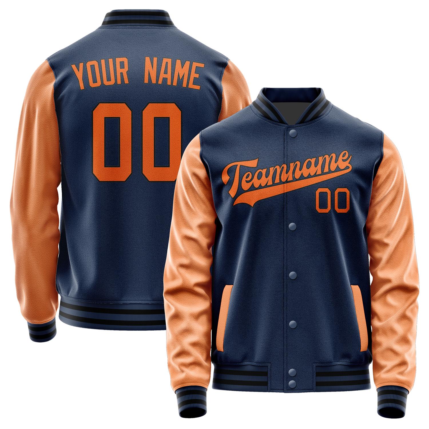 Custom Blue Orange Jacket JA1010281017B31728
