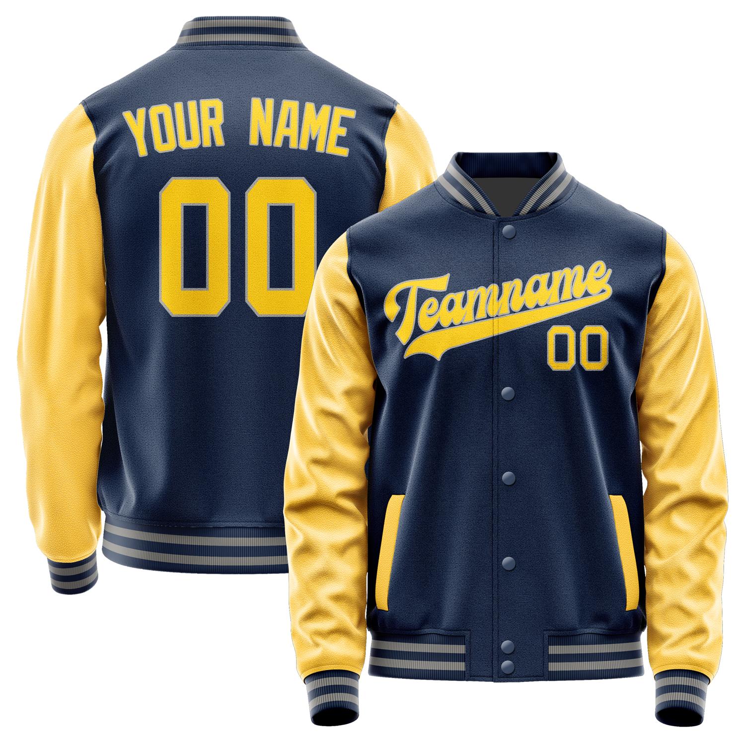 Custom Blue Gold Jacket JA1010301004B30430