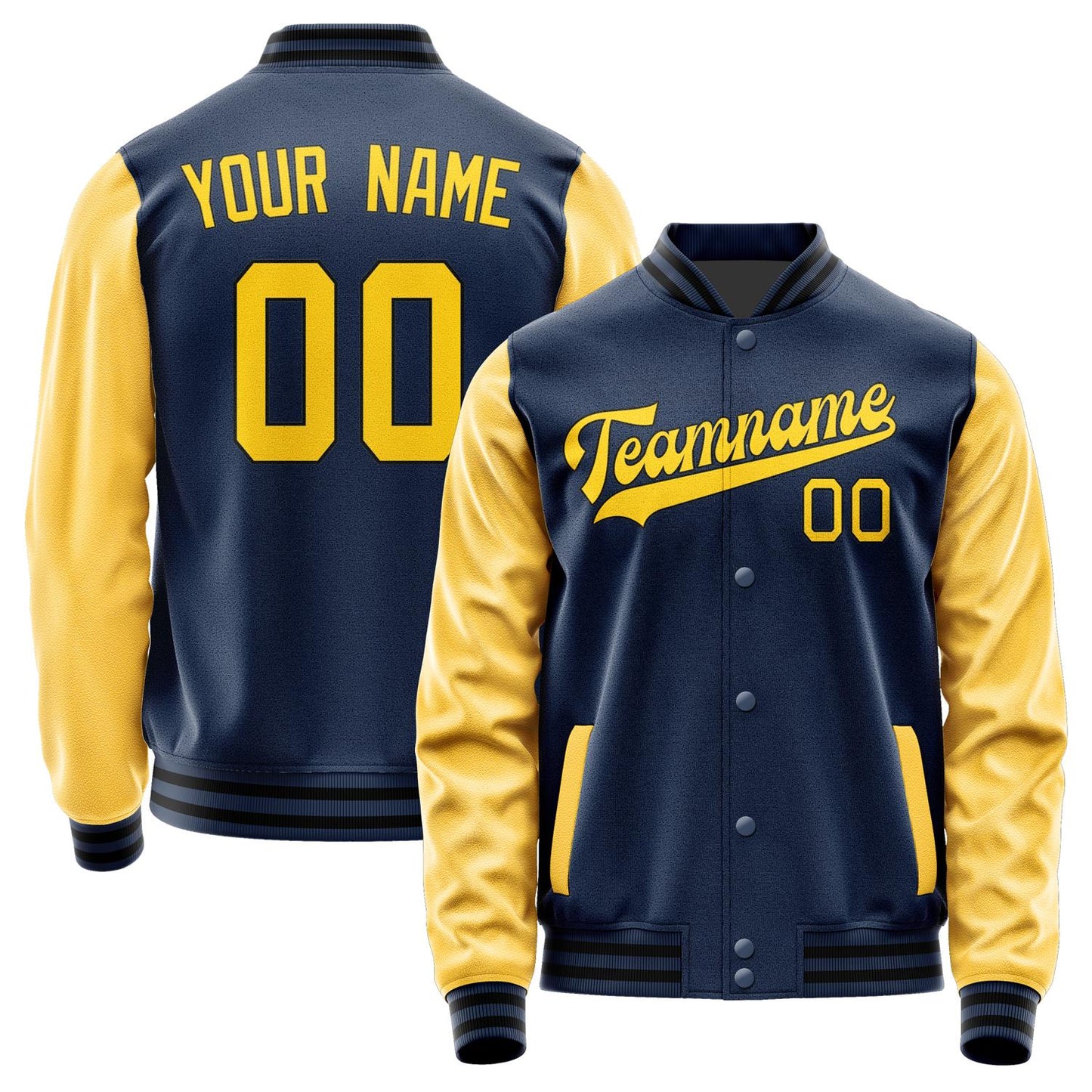 Custom Blue Gold Jacket JA1010301017B31730