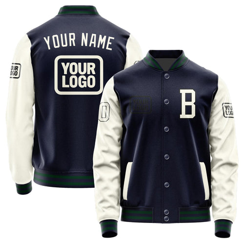 Custom Navy Cream Jacket JA111103110517030317