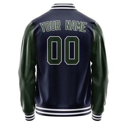 Custom Navy Dark Green Jacket JA1111061118B31806