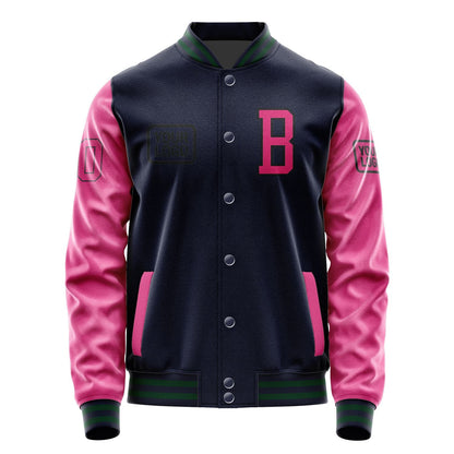 Custom Navy Pink Jacket JA111113110517131317