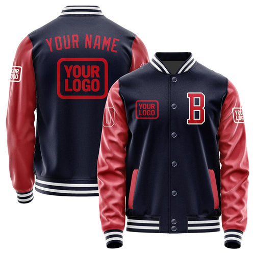 Custom Navy Red Jacket JA111114111818141418