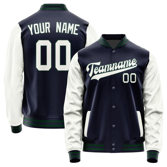 Custom Navy White Jacket JA1111181105B30518