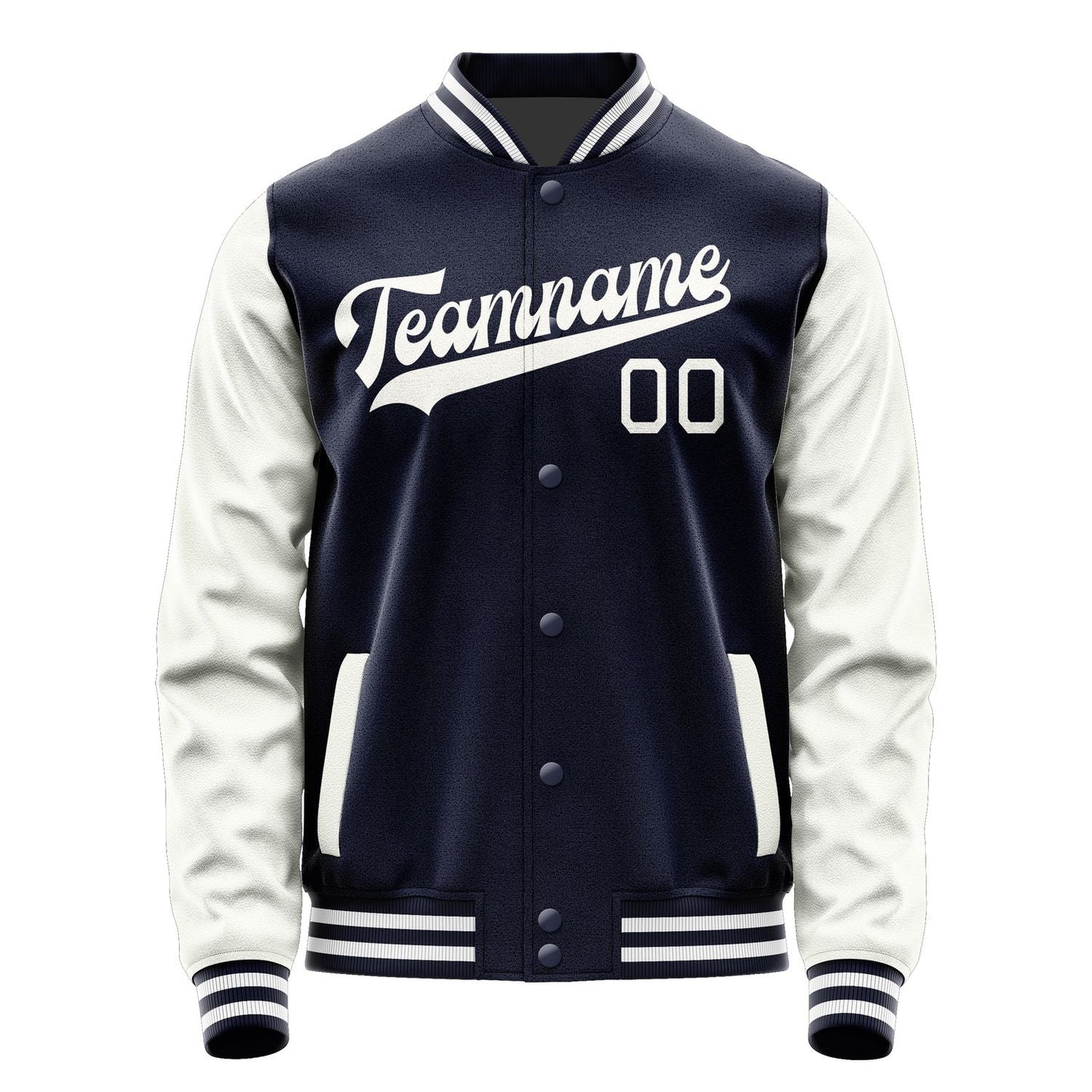 Custom Navy White Jacket JA1111181118B31818