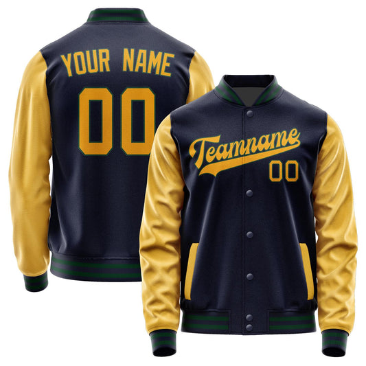 Custom Navy Yellow Jacket JA1111191105B30519