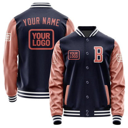 Custom Navy Copper Rose Jacket JA111129111818292918