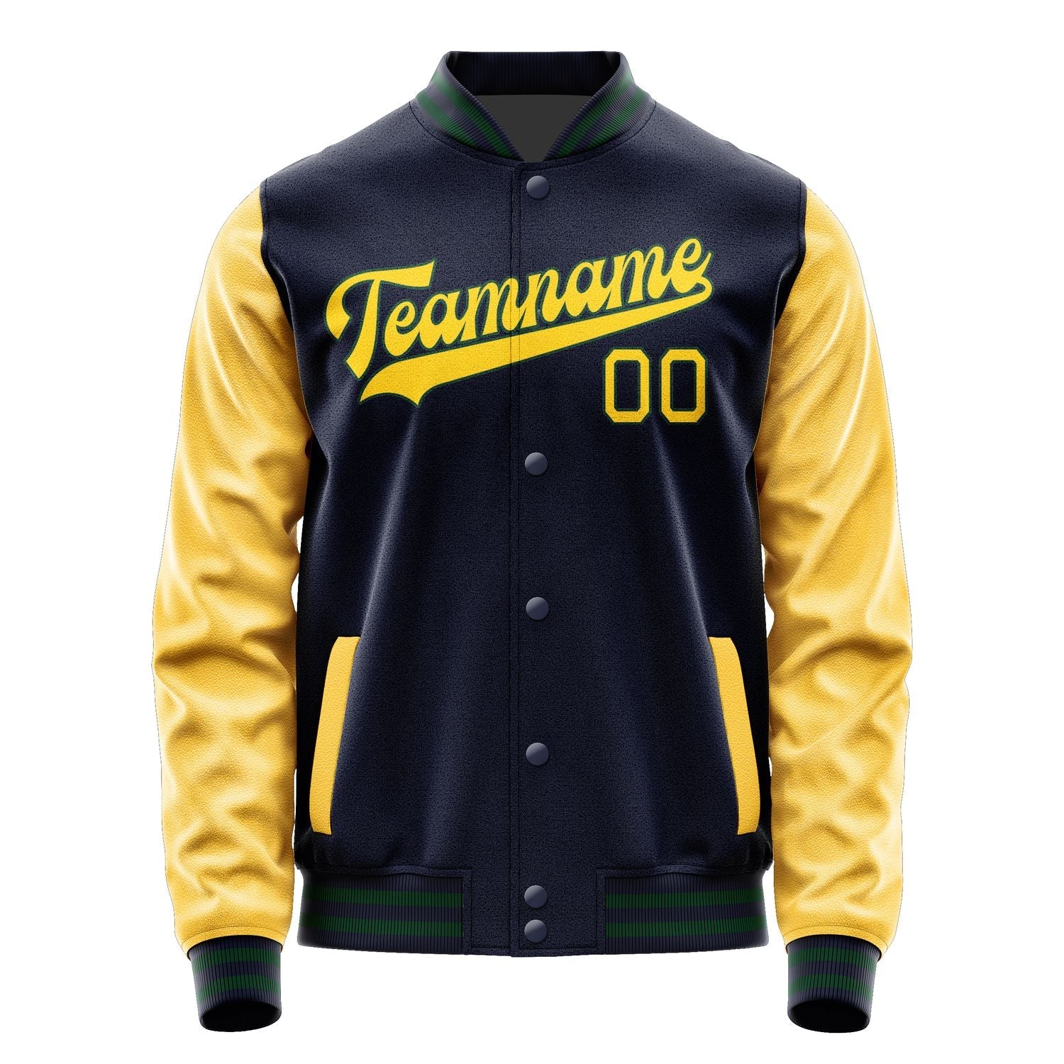 Custom Navy Gold Jacket JA1111301105B30530