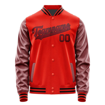 Custom Orange Red Crimson Red Jacket JA1212151217B31715