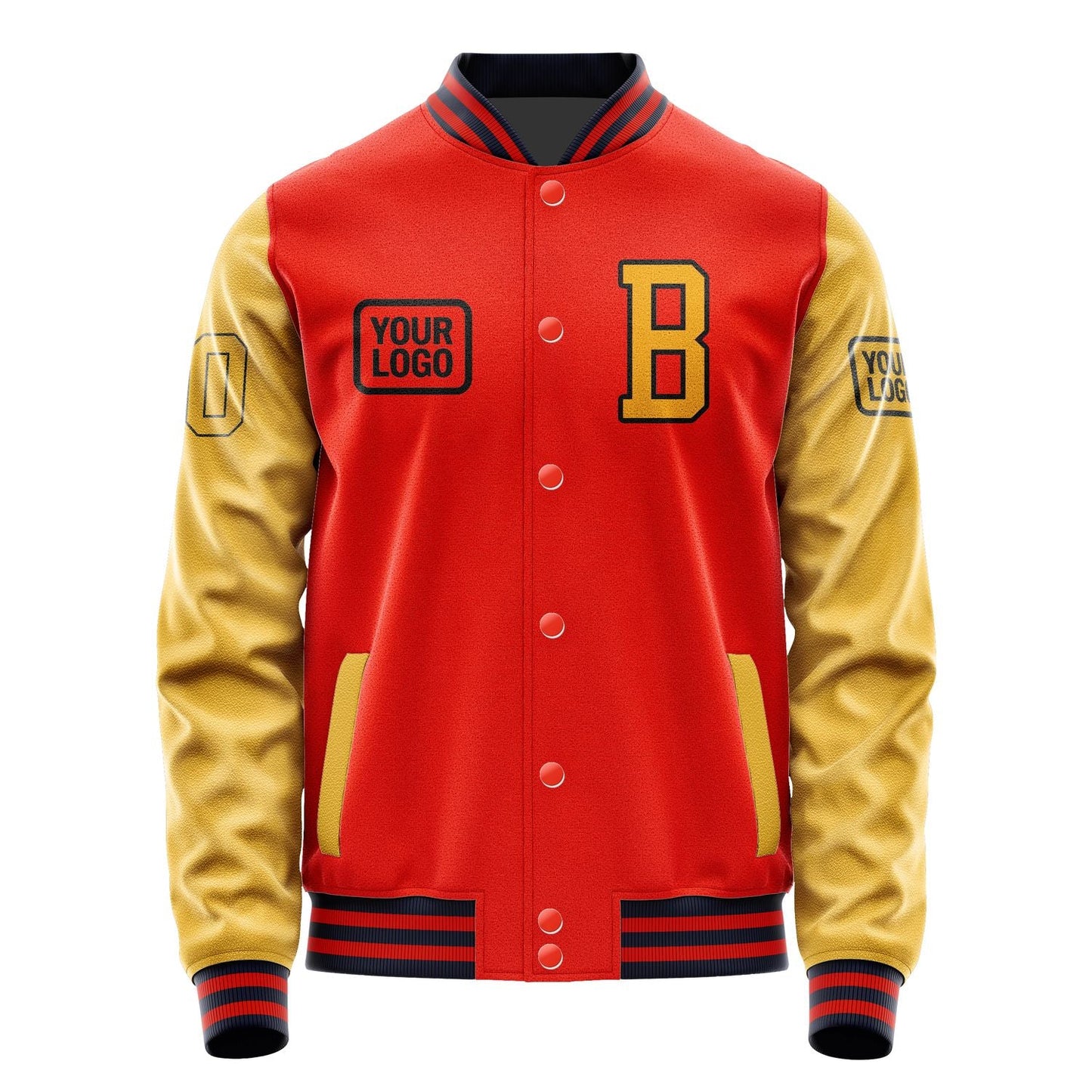 Custom Orange Red Yellow Jacket JA121219111217191917