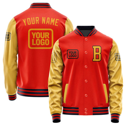 Custom Orange Red Yellow Jacket JA121219111217191917