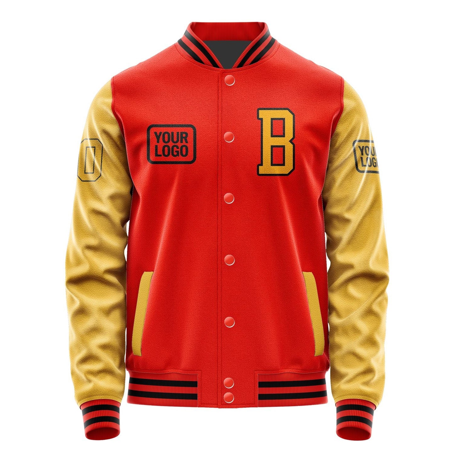 Custom Orange Red Yellow Jacket JA121219121717191917