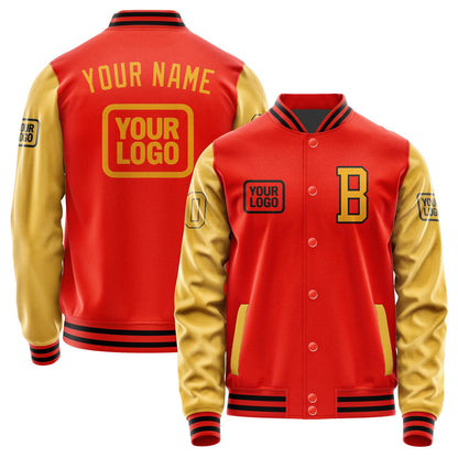 Custom Orange Red Yellow Jacket JA121219121717191917
