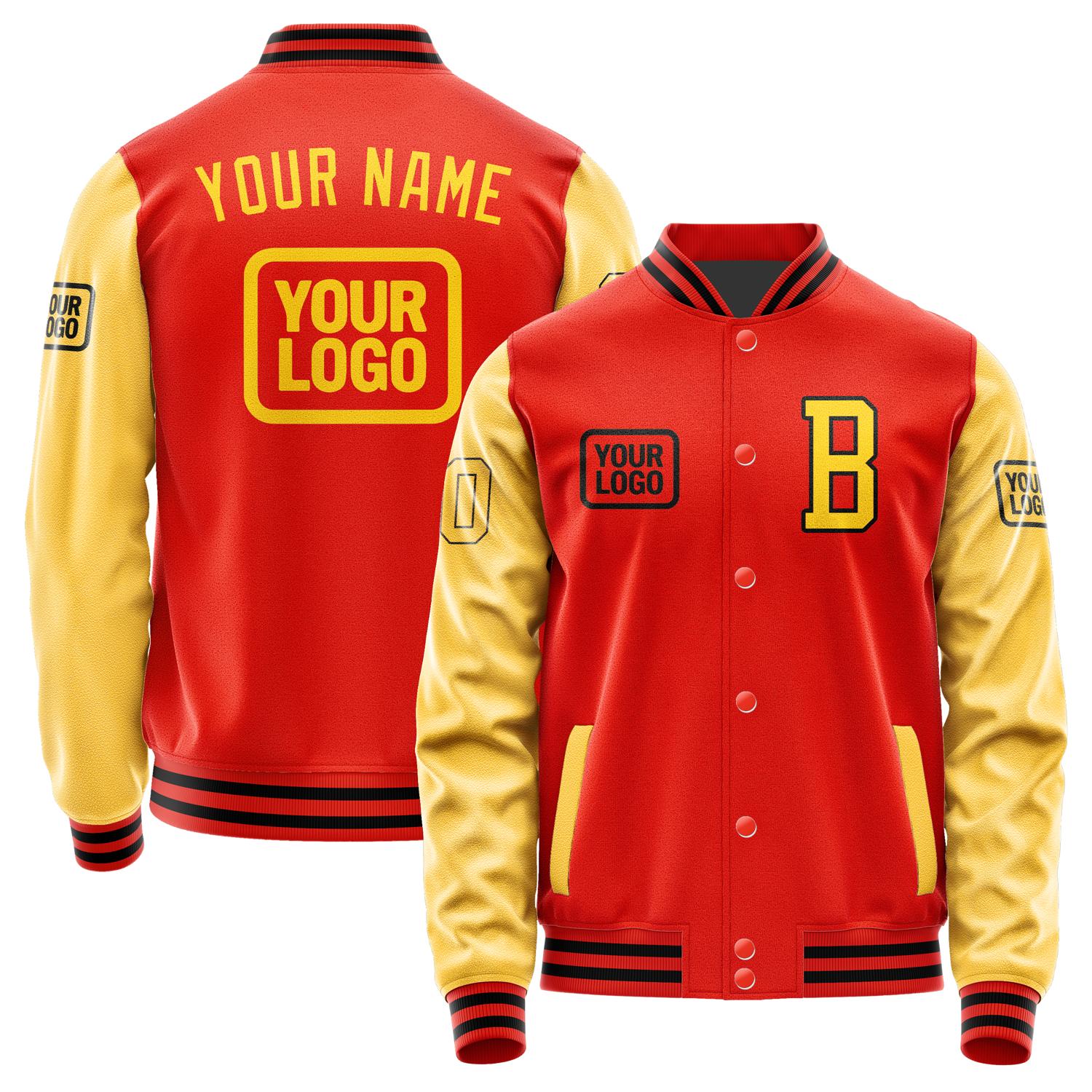 Custom Orange Red Gold Jacket JA121230121717303017
