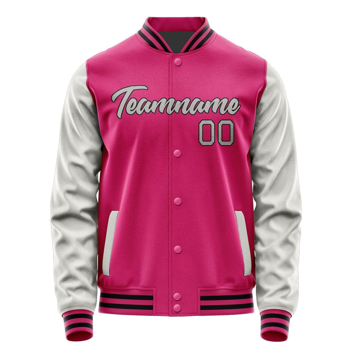 Custom Pink Gray Jacket JA1313041317B21704